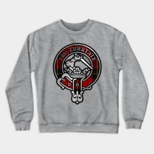 Clan Wallace Tartan Crest Crewneck Sweatshirt